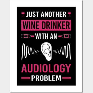 Wine Drinker Audiology Audiologist Posters and Art